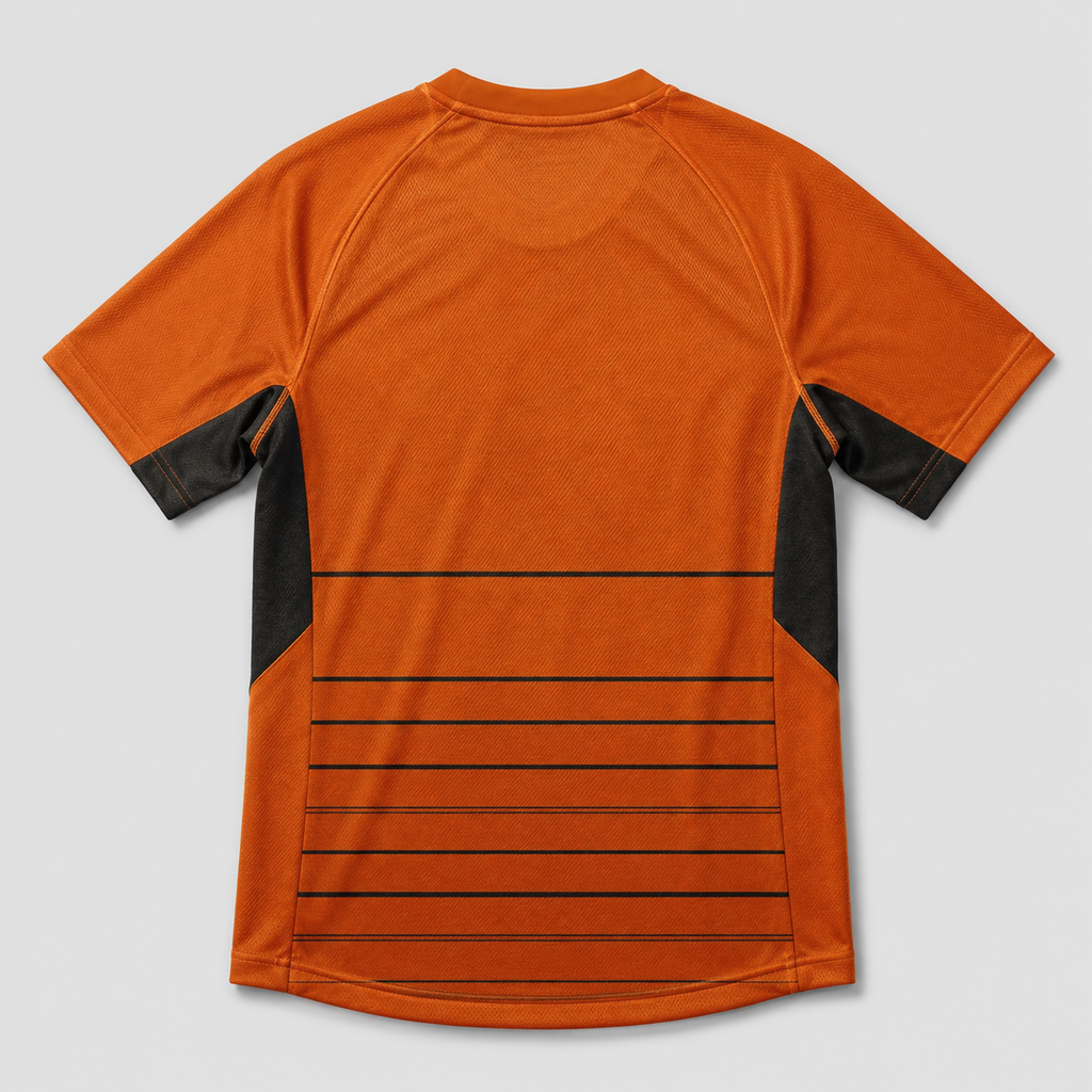 esbort™ Minimalist Soccer Jersey –orange & black