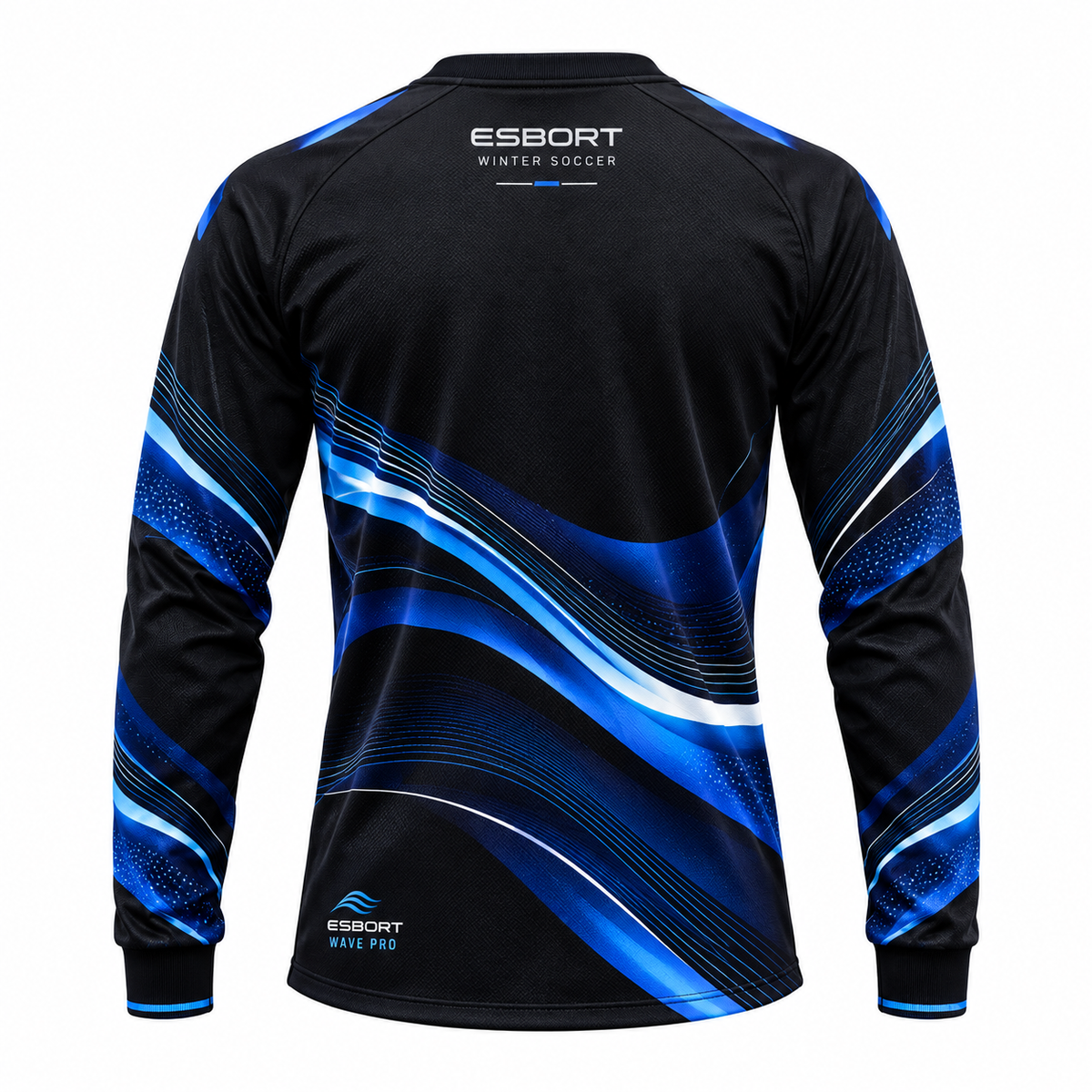 ESBORT Winter Pro Long-Sleeve Soccer Jersey - Black & Blue