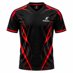 ESBORT Strike Pro Short-Sleeve Jersey – Black & Red Edition