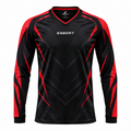 Esbort Pro-Performance Long-Sleeve Jersey – Black & Red