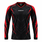 Esbort Pro-Performance Long-Sleeve Jersey – Black & Red
