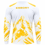 Esbort Archives Performance Long-Sleeve Jersey – White & Yellow