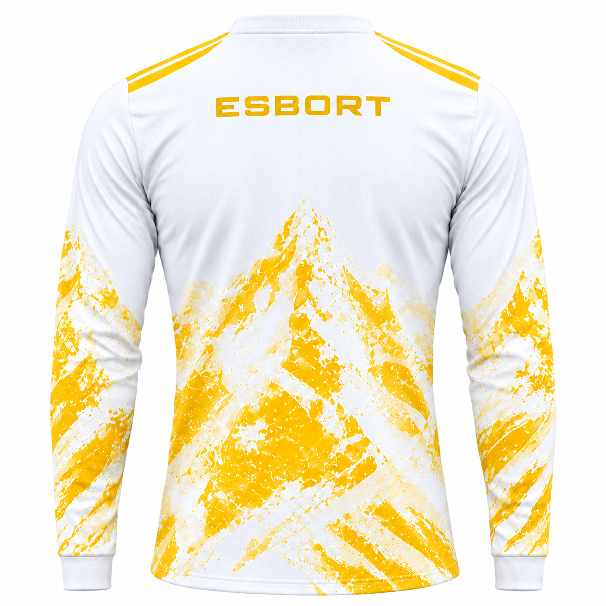 Esbort Archives Performance Long-Sleeve Jersey – White & Yellow