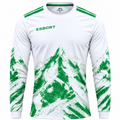 Esbort Performance Long-Sleeve Jersey – White & Green Alpine Edition