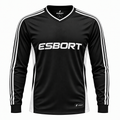 Esbort Performance Long-Sleeve Jersey – Classic Black & White Edition
