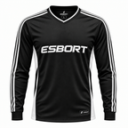 Esbort Performance Long-Sleeve Jersey – Classic Black & White Edition
