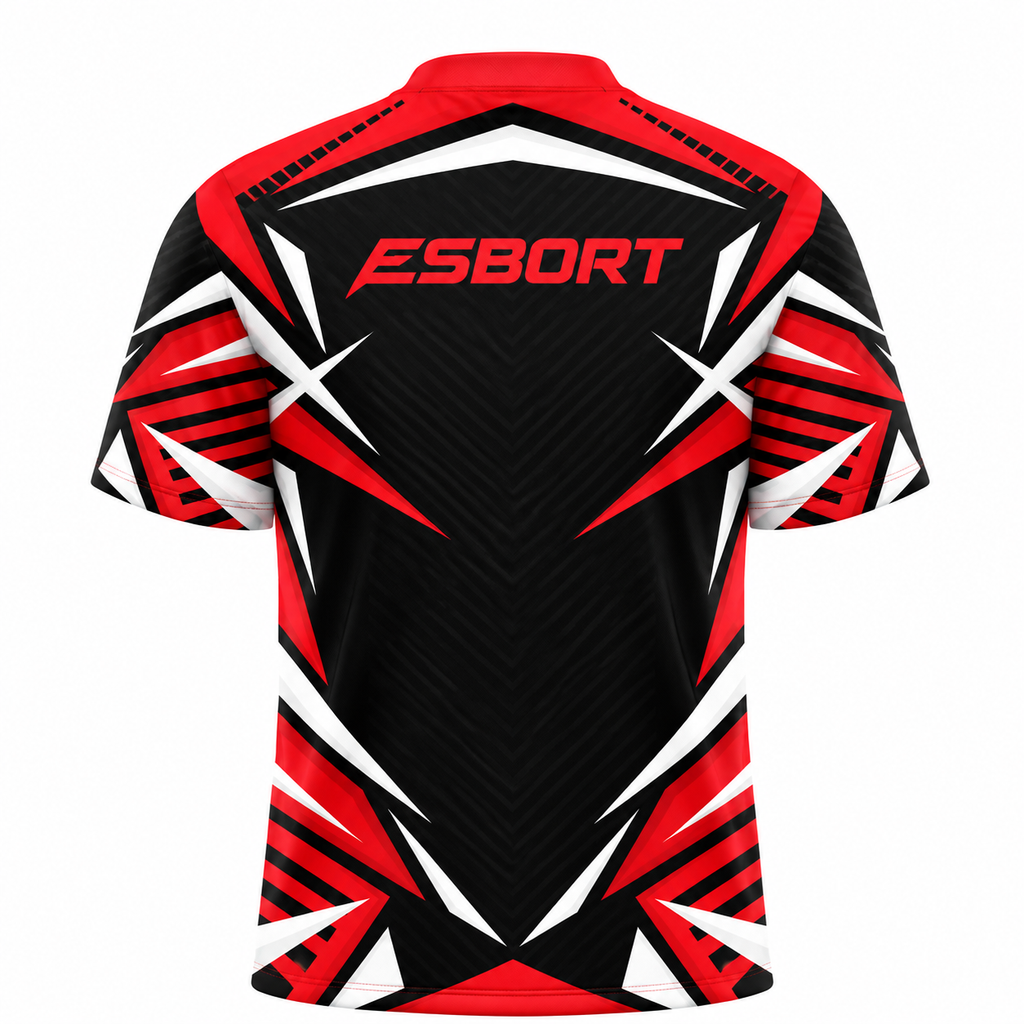 Esbort Red & Black Performance & Esports Jersey