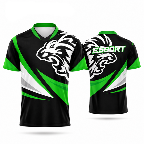 esbort™ Cyber Swirl Pro Esports & Athletic Jersey