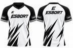ESBORT Pro-Performance Esports Jersey Athletic Jersey - Black/White