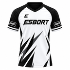 ESBORT Pro-Performance Esports Jersey Athletic Jersey - Black/White