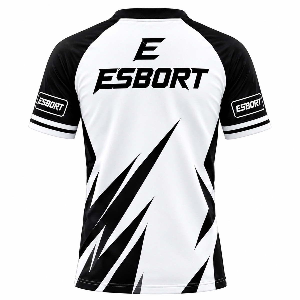 ESBORT Pro-Performance Esports Jersey Athletic Jersey - Black/White