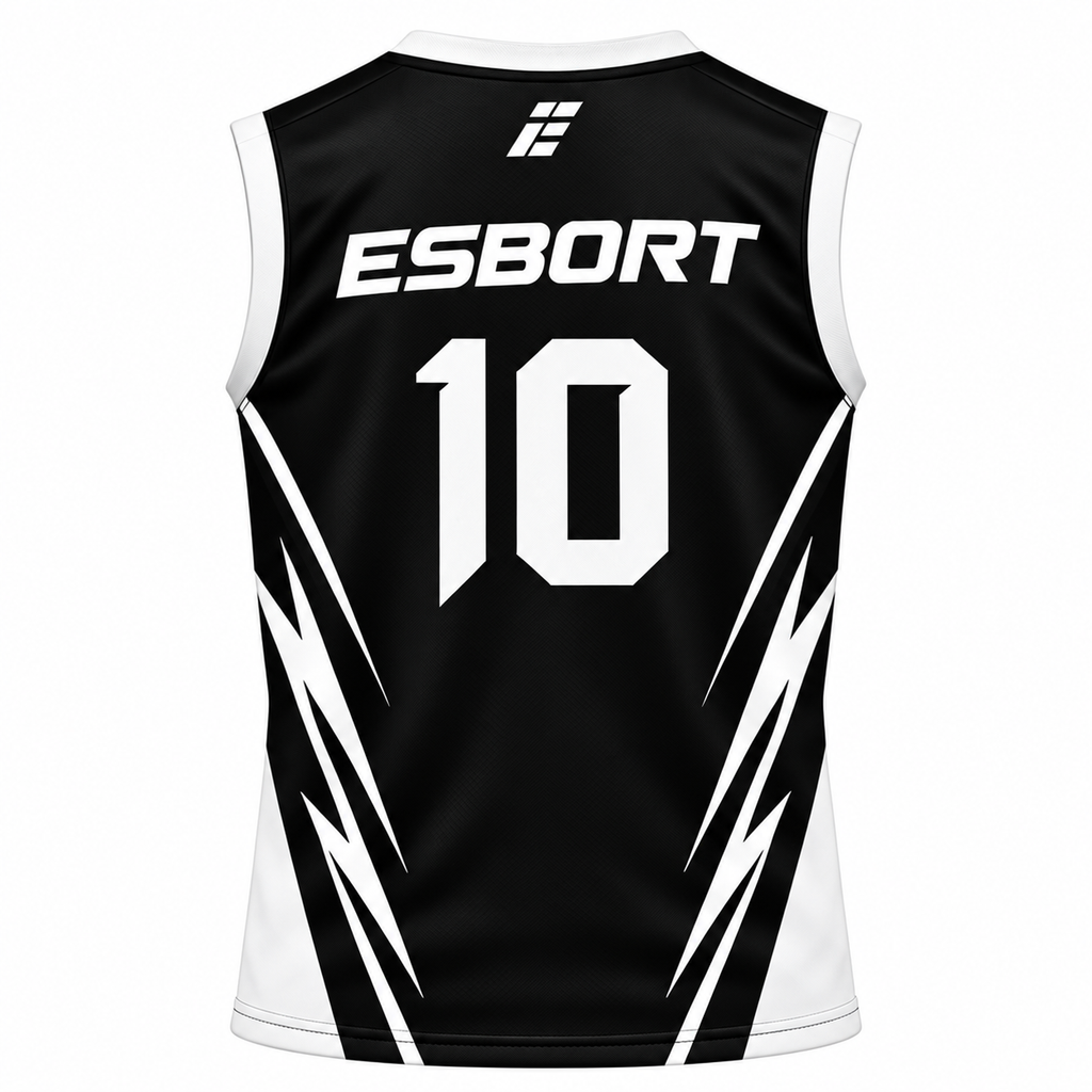 ESBORT" Performance Athletic Tank Top – Black & White