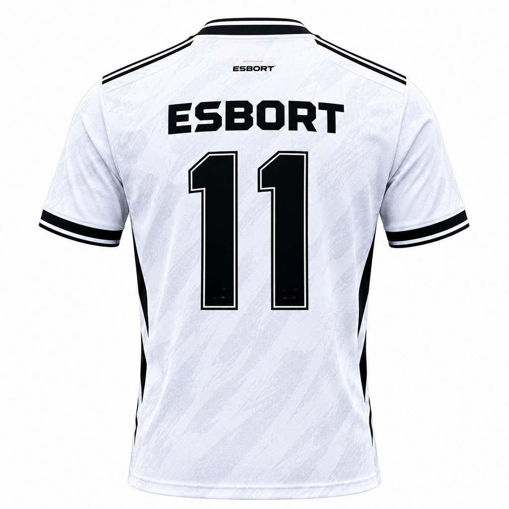 esbort™ Crown Edition Pro Match Jersey (White & Black)