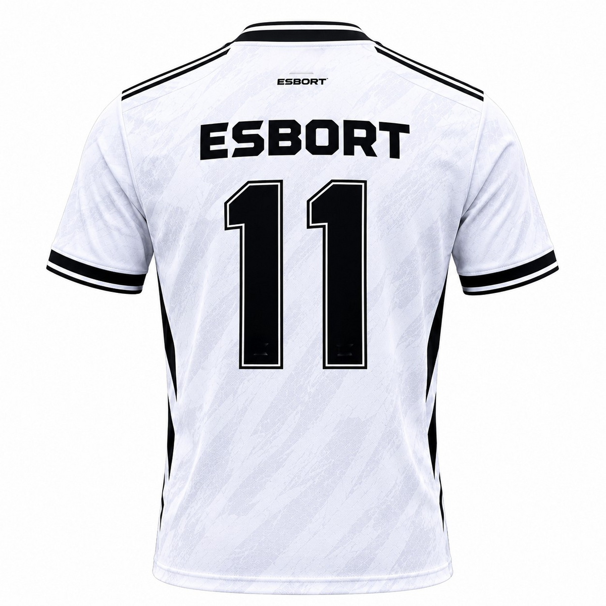 esbort™ Crown Edition Pro Match Jersey (White & Black)