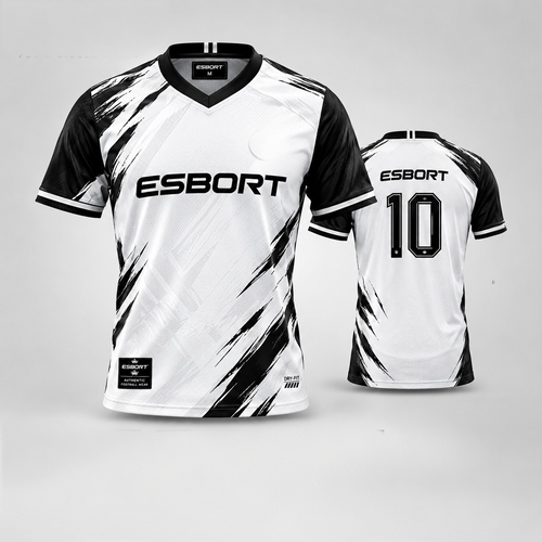 Esbort Monochrome Pro Jersey - White & Black Limited Edition Kit
