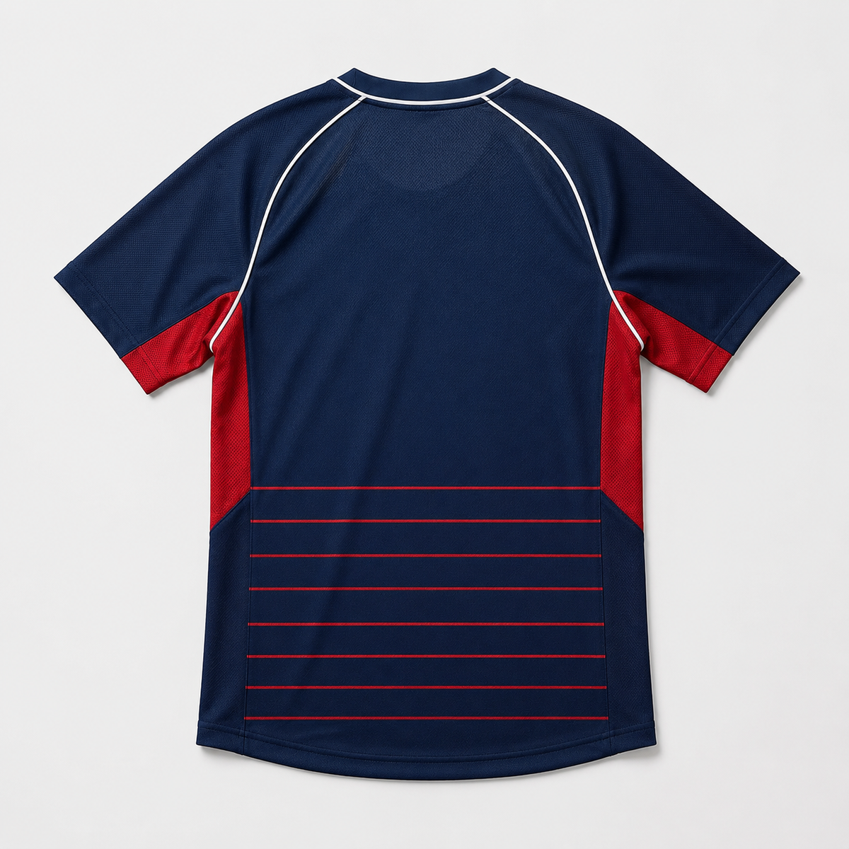 Esbort Minimalist Soccer Jersey – Navy & Red