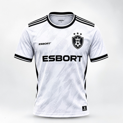 esbort™ Crown Edition Pro Match Jersey (White & Black)