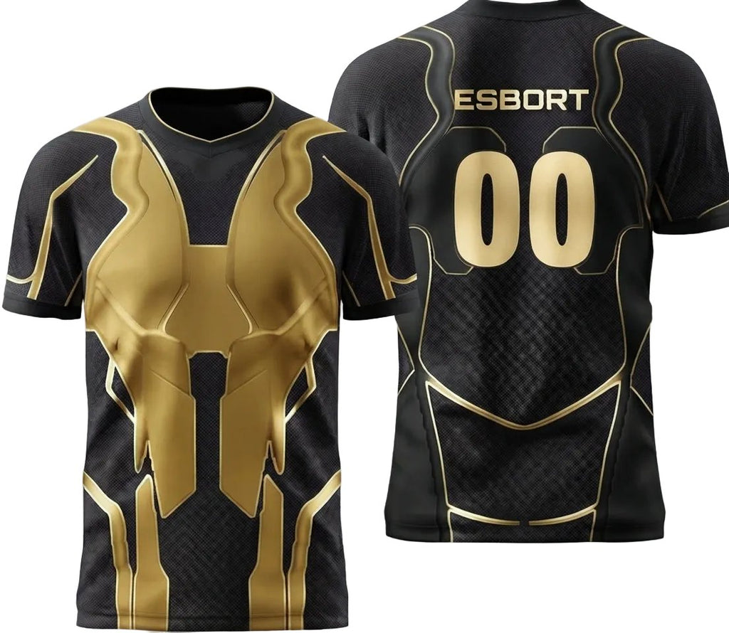 Esbort Performance Esports Jersey – Black & Gold Edition