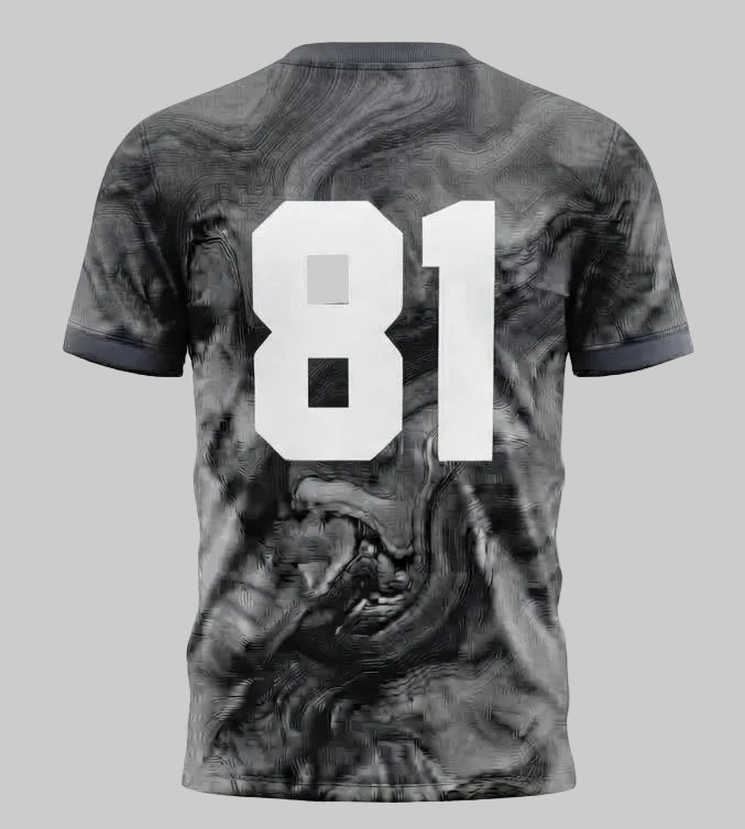 esbort™ Gray Wave Pro Soccer Jersey