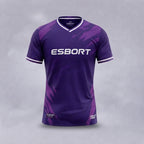 ESBORT White & Purple Custom Performance Jersey