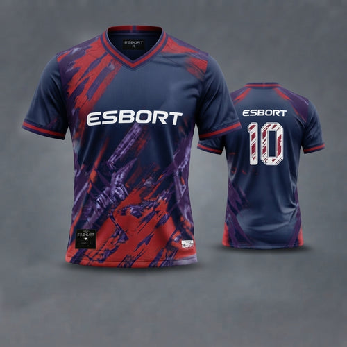 esbort™ Eclipse Pro Match Jersey (Navy & Red. 10 Edition)