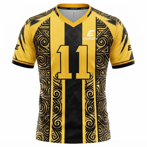 Esbort Pro-Performance Short-Sleeve Jersey – Yellow & Black
