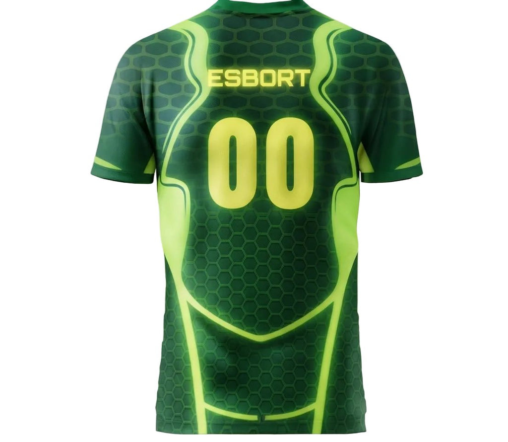 Esbort Performance Esports Jersey – Cyber Green & Lime Edition