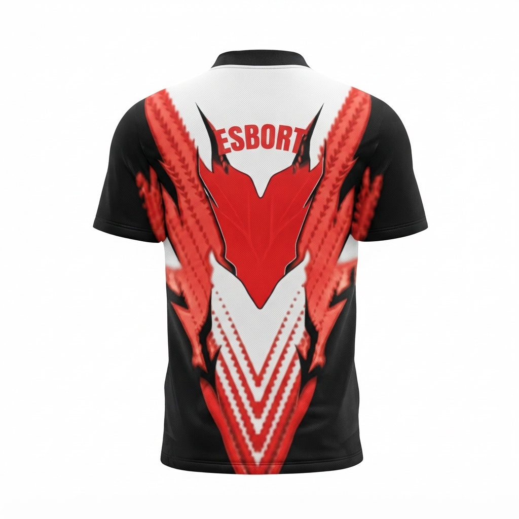 Esbort Performance Esports Jersey – Rad & White Edition