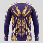 Esbort Performance Long-Sleeve Jersey – Violet & Yellow / Abstract