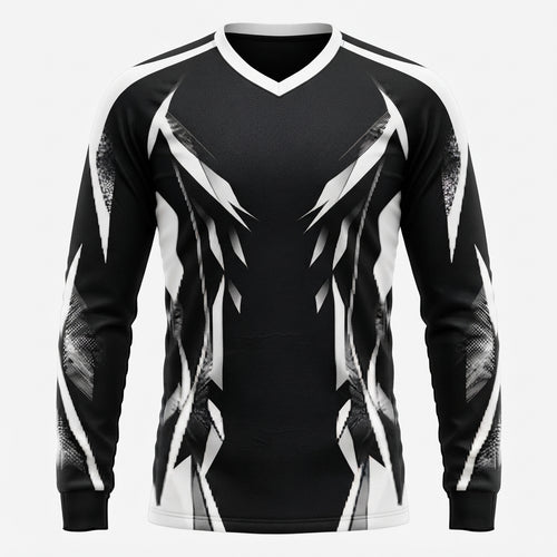 Esbort Pro-Performance Long-Sleeve Jersey – Black & White