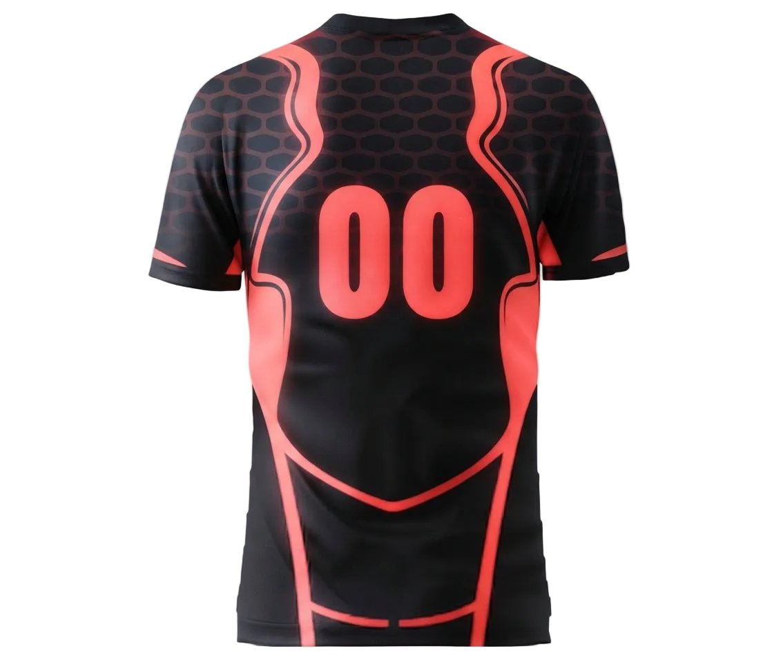 Esbort Performance Esports Jersey – Cyber Red & Black Edition
