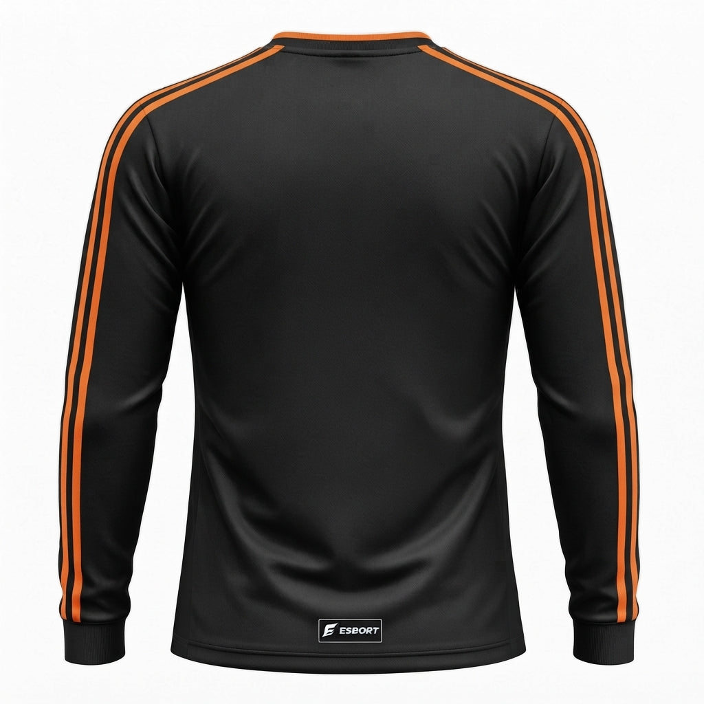 Esbort Performance Long-Sleeve Jersey – Black & Orange Edition