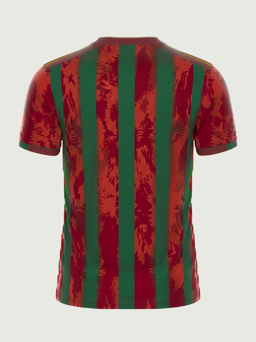 Esbort™ Pro Performance Jersey – Red & Green Vertical Stripe Edition