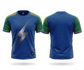 Esbort Custom Lightning Soccer Jersey- Blue & Green Edition