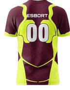 Esbort Performance Esports Jersey – Burgundy & Yellow Edition