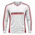 Esbort Performance Long-Sleeve Jersey – White & Red Classic Edition