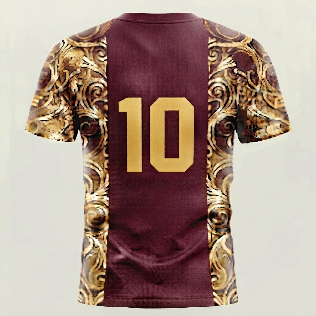 Esbort Archives Performance Jersey – Burgundy & Yellow Edition