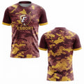 Esbort Performance Esports Jersey- Burgundy & Yellow Edition