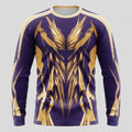 Esbort Performance Long-Sleeve Jersey – Violet & Yellow / Abstract