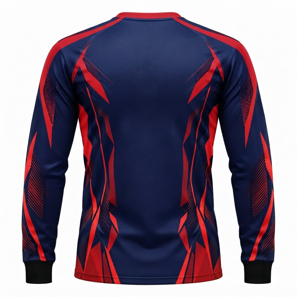 Esbort Pro-Performance Long-Sleeve Jersey – Navy & Red