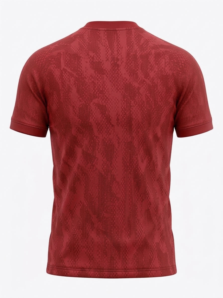 Esbort Phantom Texture Performance Jersey – Crimson Red