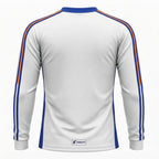 Esbort Performance Long-Sleeve Jersey – White, Blue & Orange Edition