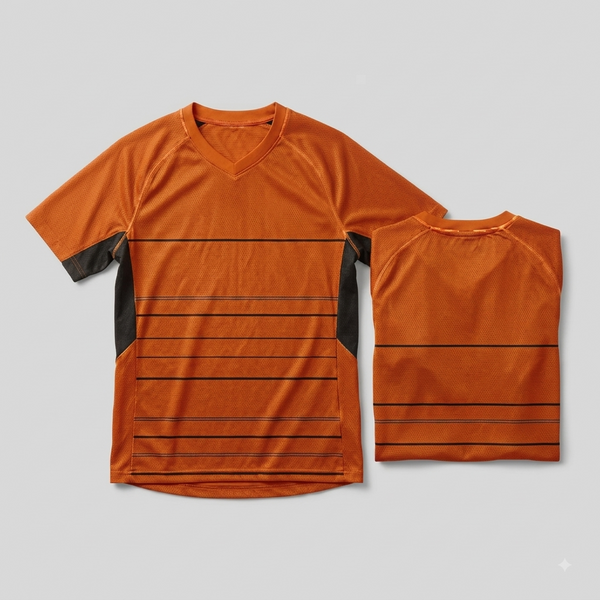 esbort™ Minimalist Soccer Jersey –orange & black