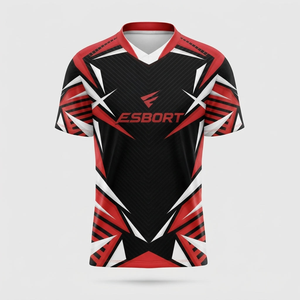 Esbort Red & Black Performance & Esports Jersey