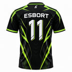 ESBORT Strike Pro Short-Sleeve Jersey – Black & Electric Green Edition