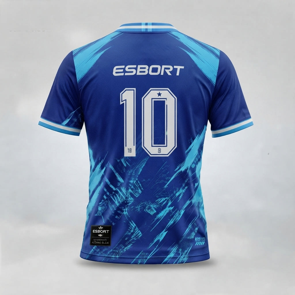 Esbort Pro Dynamic Blue Soccer Jersey | Elite Performance Kit
