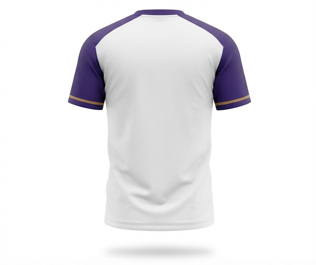 Esbort Custom Lightning Soccer Jersey-White & Purple Edition