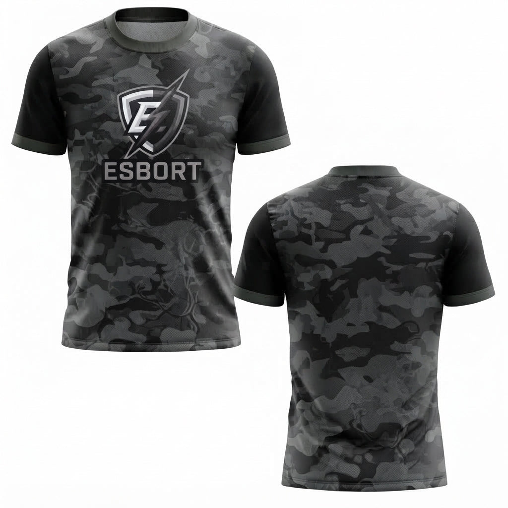 Esbort Performance Esports Jersey- Black Camo Edition