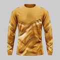 ESBORT Winter Pro Long-Sleeve Soccer Jersey - Golden Yellow & Cream