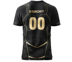 Esbort Performance Esports Jersey – Black & Gold Edition
